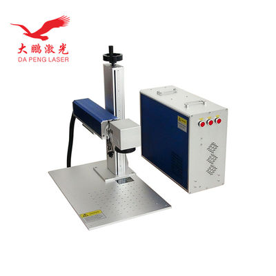 CE Desktop Fiber Laser Marking Machine For Plastic Gold Silver Metal